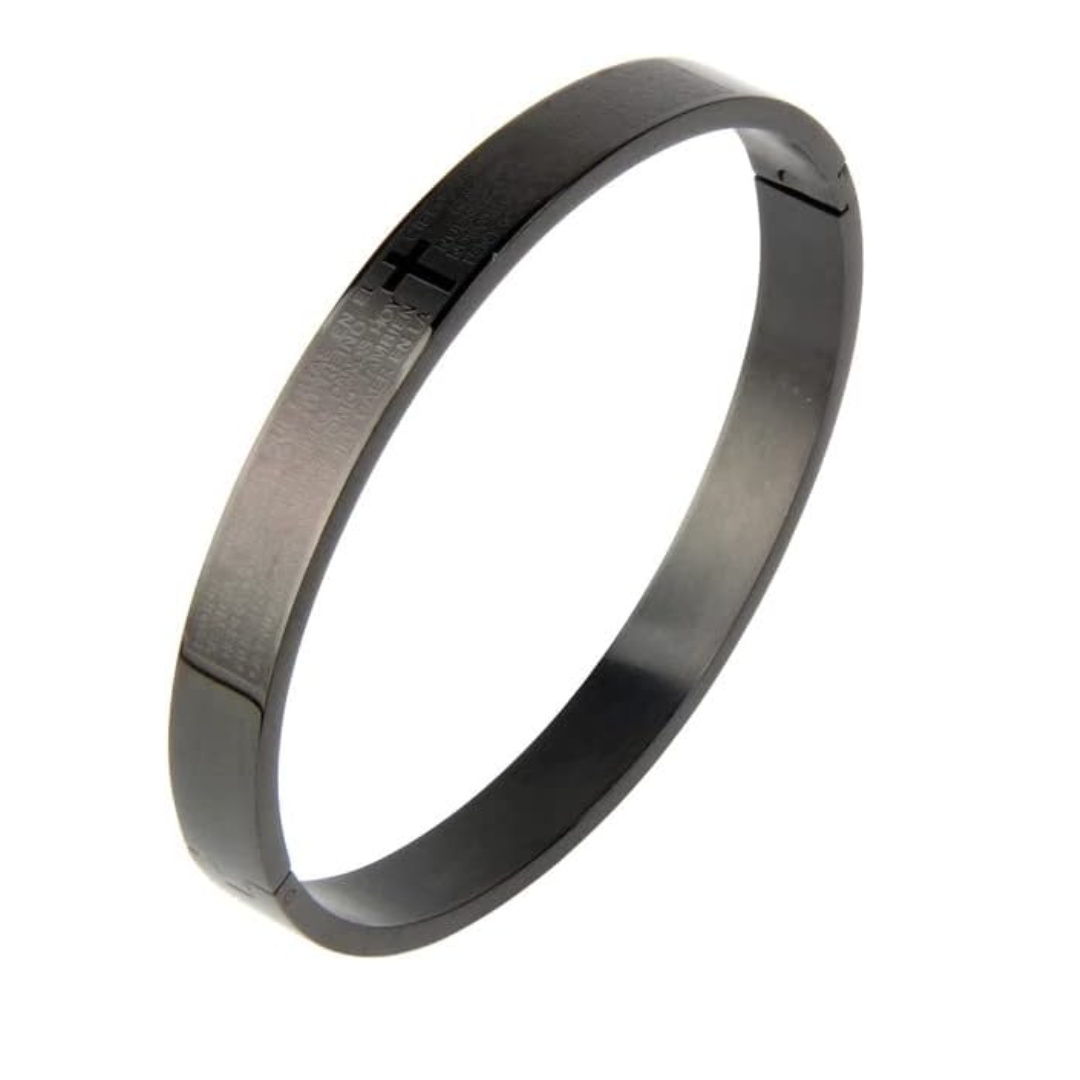 Pulsera Padre Nuestro en Acero Inoxidable