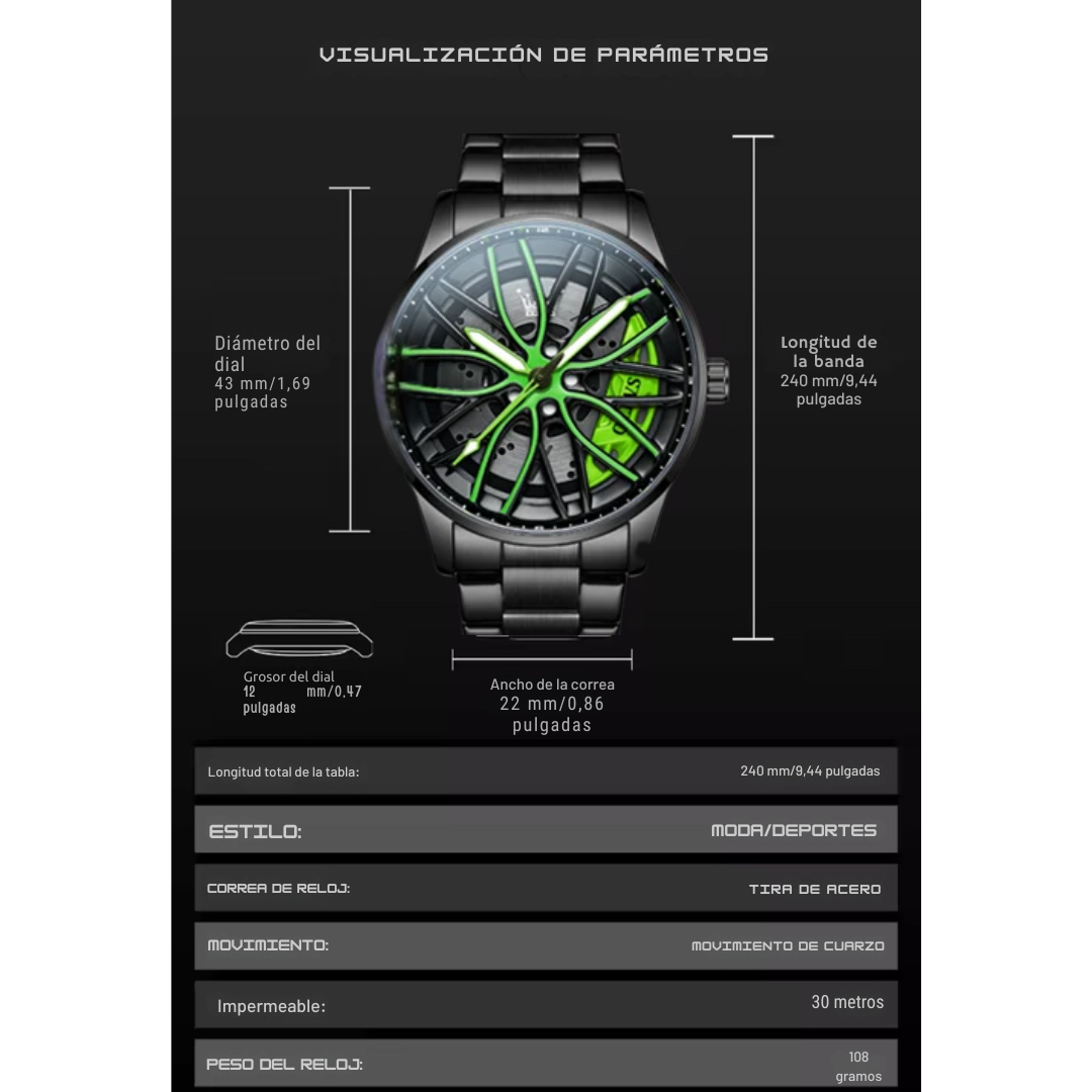 Reloj Deportivo Rines Giratorios
